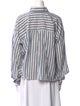 Isabel Marant Striped Long Sleeve Button-Up Top
