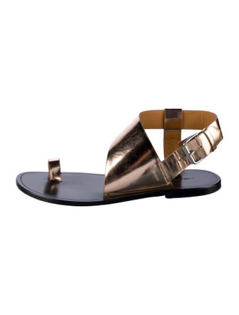 Isabel Marant Patent Leather Slingback Sandals