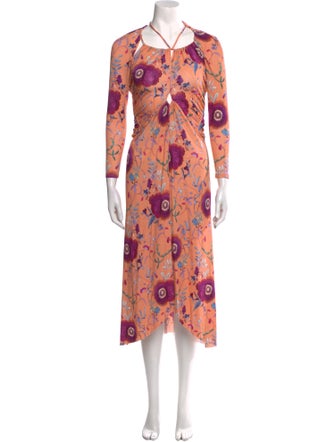 Isabel Marant Floral Print Midi Length Dress