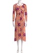 Isabel Marant Floral Print Midi Length Dress