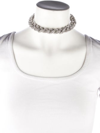 Isabel Marant Crystal "Yua" Choker Necklace