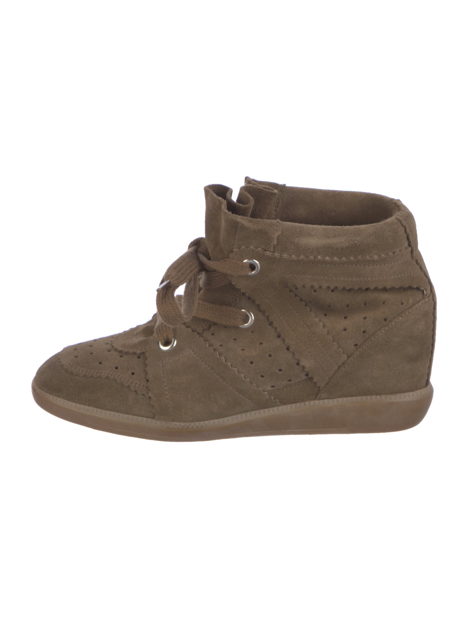 Isabel Marant Suede Wedge Sneakers