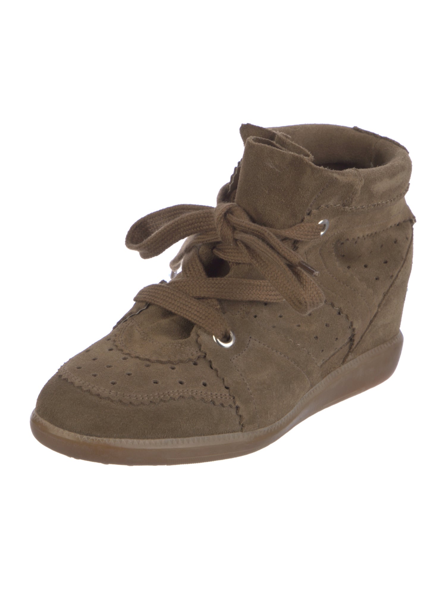 Isabel Marant Suede Wedge Sneakers