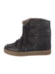 Isabel Marant Leather Lace-Up Boots