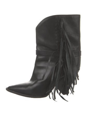 Isabel Marant Leather Leather Trim Embellishment Western Boots