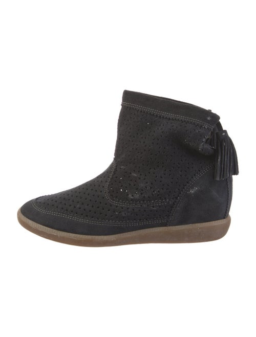 Isabel Marant Suede Lasercut Accents Boots