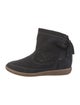Isabel Marant Suede Lasercut Accents Boots