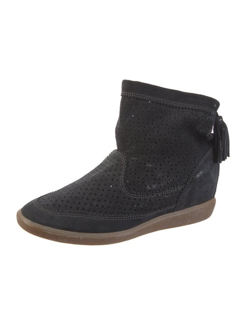 Isabel Marant Suede Lasercut Accents Boots