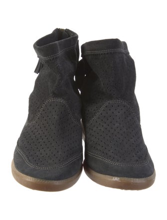 Isabel Marant Suede Lasercut Accents Boots