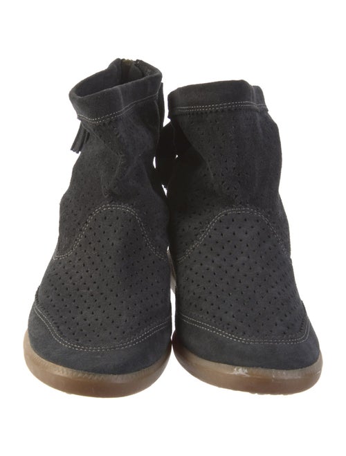 Isabel Marant Suede Lasercut Accents Boots