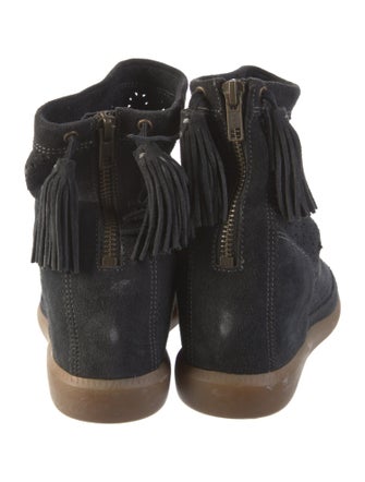 Isabel Marant Suede Lasercut Accents Boots