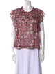 Isabel Marant Floral Print Crew Neck Blouse