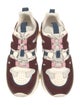 Isabel Marant Leather Colorblock Pattern Chunky Sneakers