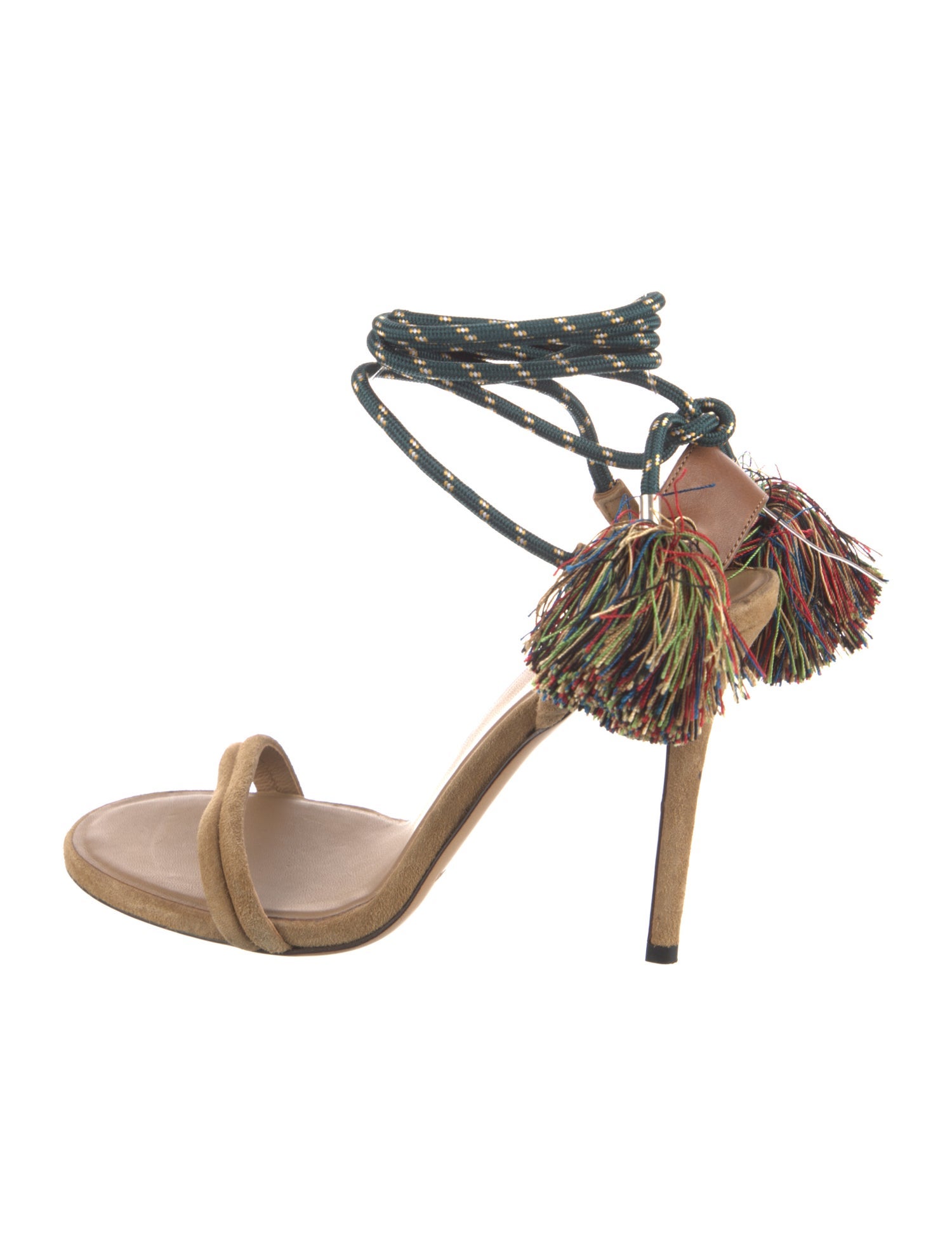 Isabel Marant Suede Animal Print Sandals