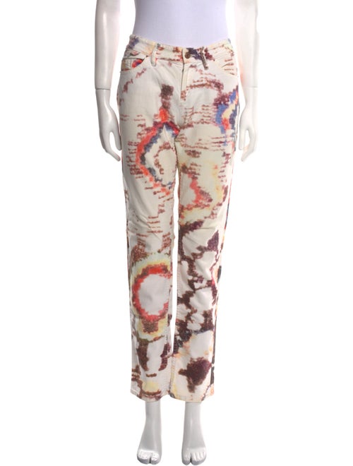 Isabel Marant Tie-Dye Print Straight Leg Pants