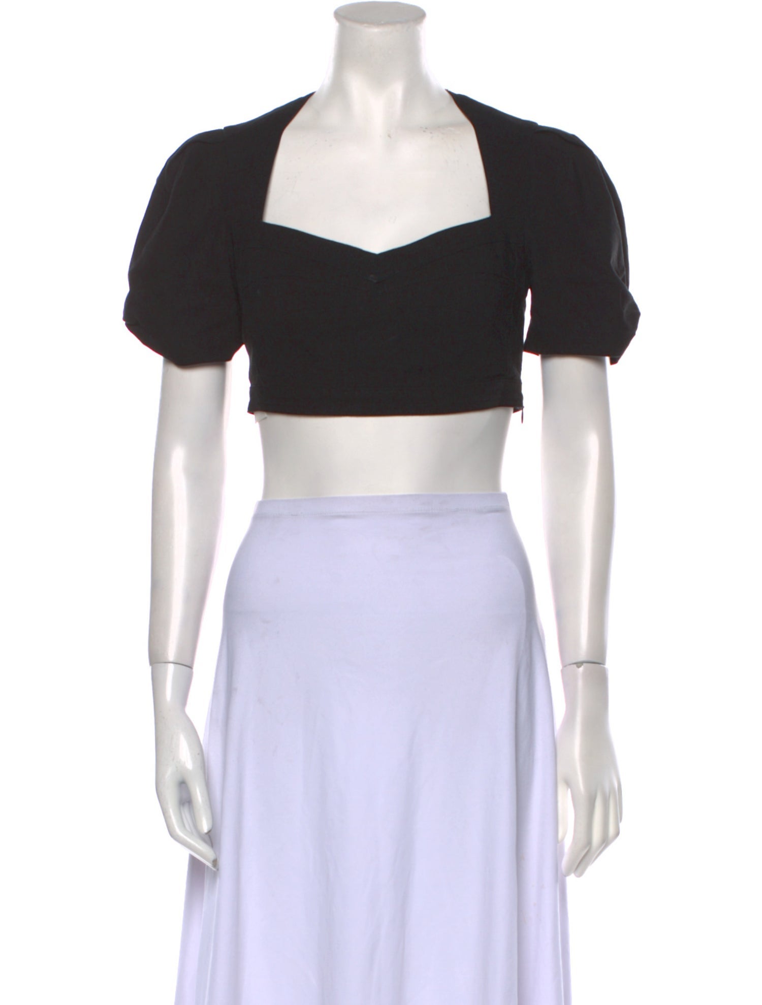 Isabel Marant Linen Square Neckline Crop Top