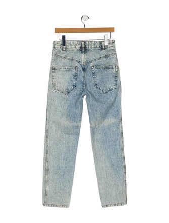 Isabel Marant High-Rise Straight Leg Jeans