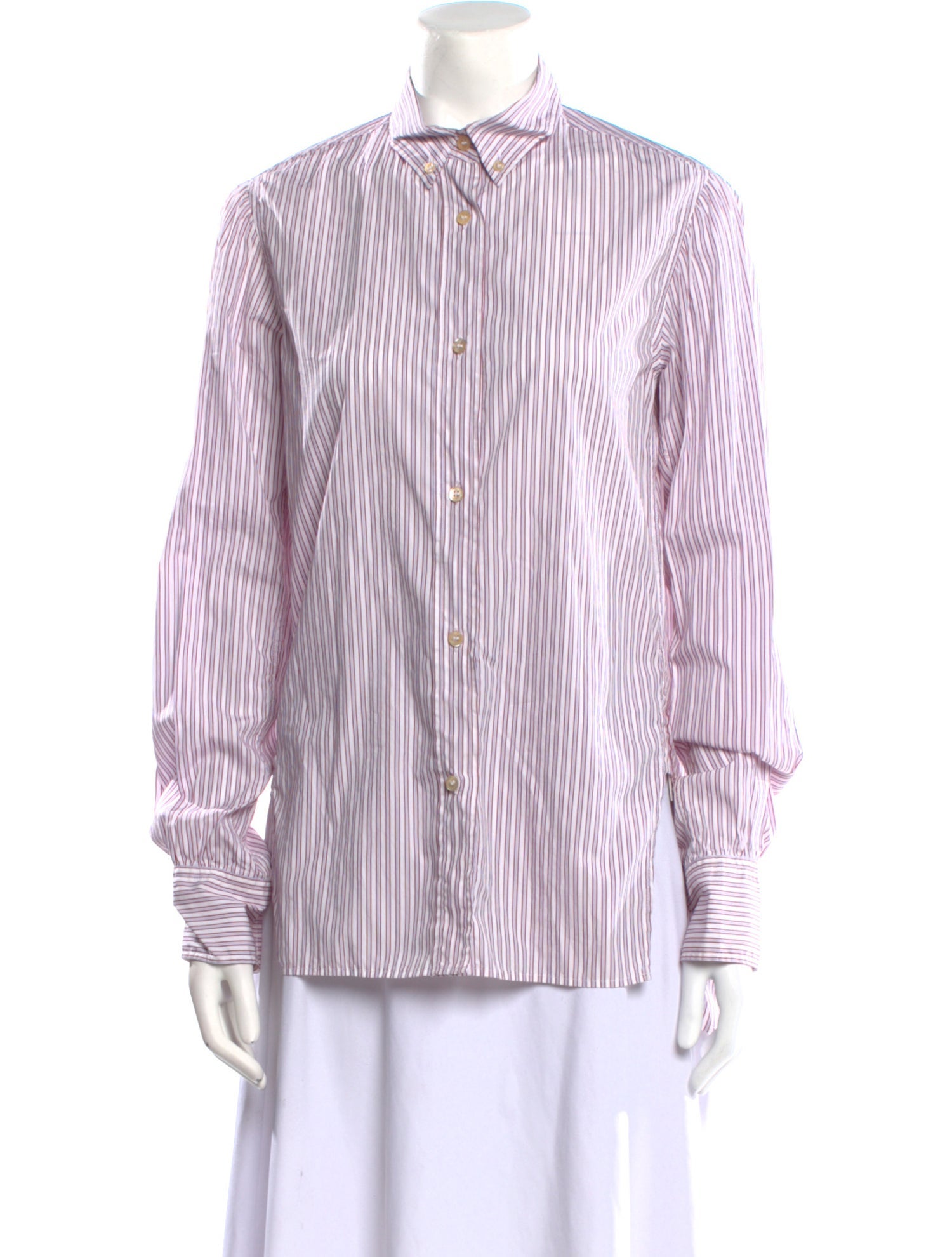 Isabel Marant Striped Long Sleeve Button-Up Top w/ Tags
