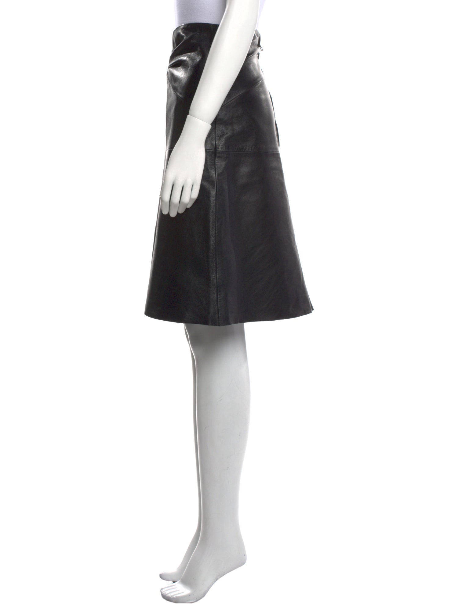 Isabel Marant Leather Knee-Length Skirt