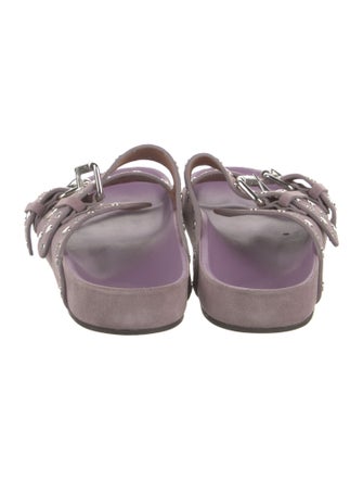 Isabel Marant Suede Studded Accents Slides
