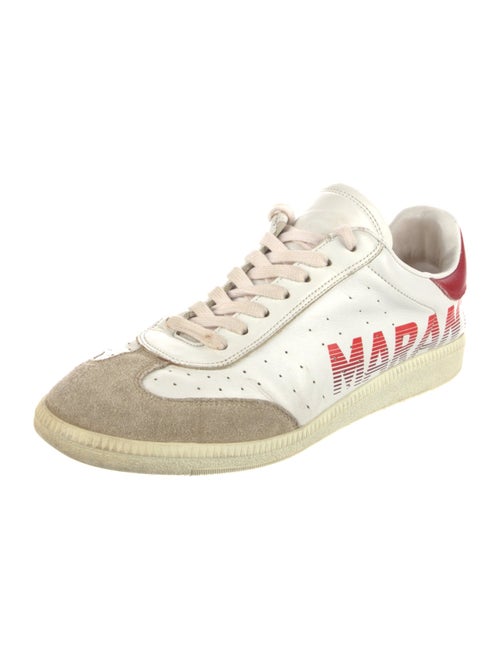Isabel Marant Leather Printed Sneakers