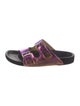 Isabel Marant Leather Printed Slides