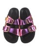 Isabel Marant Leather Printed Slides