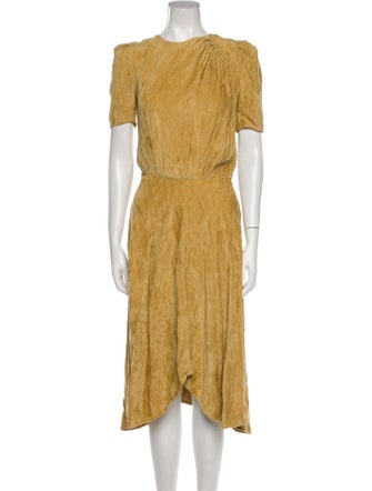 Isabel Marant Bateau Neckline Midi Length Dress