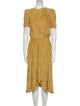 Isabel Marant Bateau Neckline Midi Length Dress
