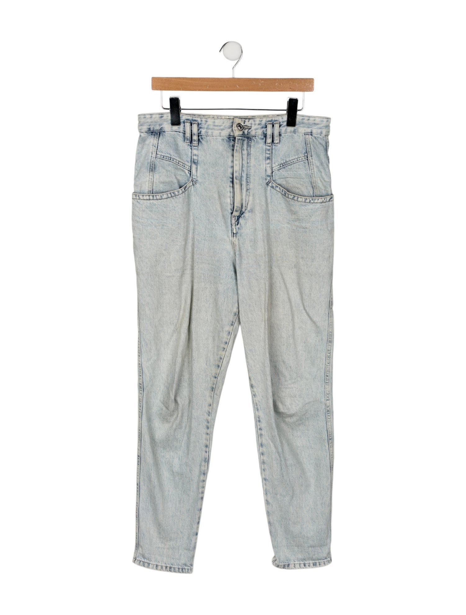 Isabel Marant High-Rise Straight Leg Jeans