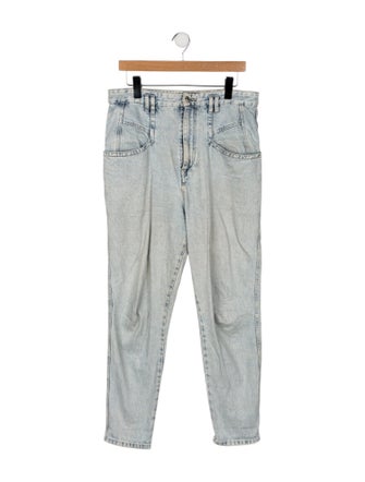 Isabel Marant High-Rise Straight Leg Jeans
