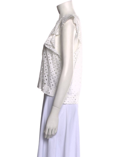 Isabel Marant Bateau Neckline Short Sleeve Crop Top