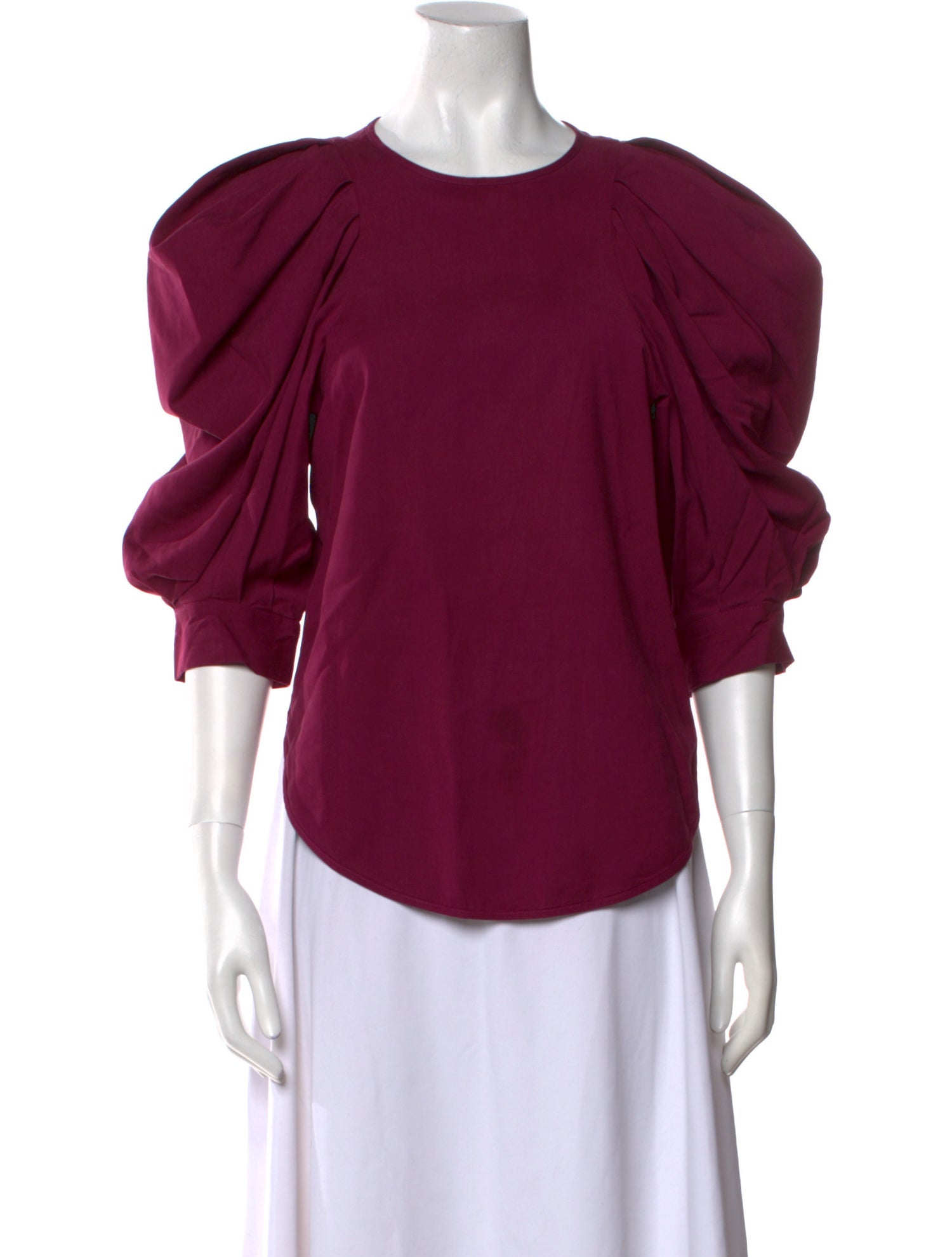 Isabel Marant Crew Neck Three-Quarter Sleeve Blouse