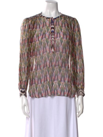Isabel Marant Silk Printed Blouse