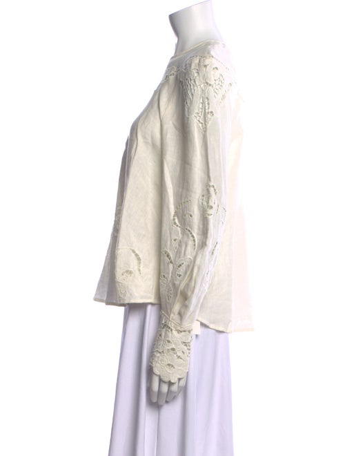 Isabel Marant Linen Crew Neck Blouse
