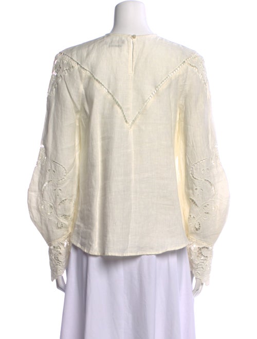 Isabel Marant Linen Crew Neck Blouse
