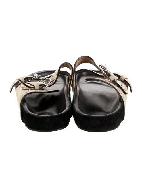 Isabel Marant Suede Keyhole Accent Slides