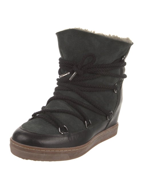 Isabel Marant Leather Lace-Up Boots