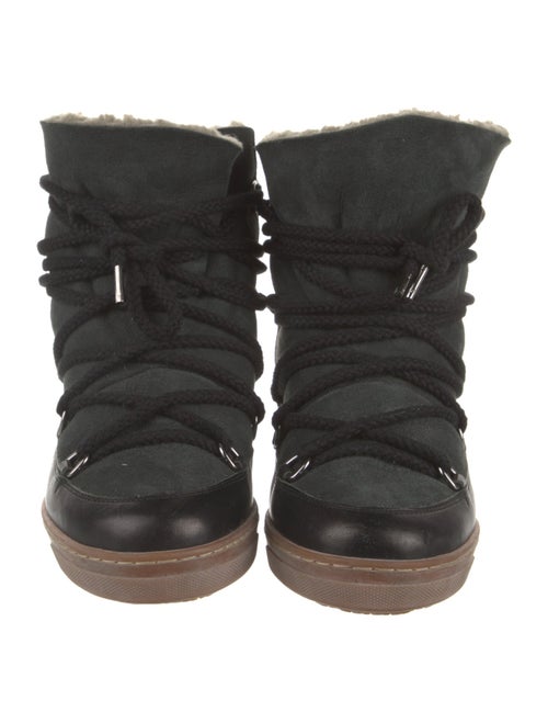 Isabel Marant Leather Lace-Up Boots