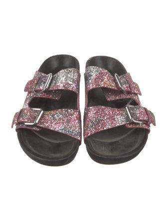 Isabel Marant Glitter Printed Slides