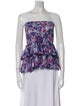 Isabel Marant Tie-Dye Print Strapless Blouse