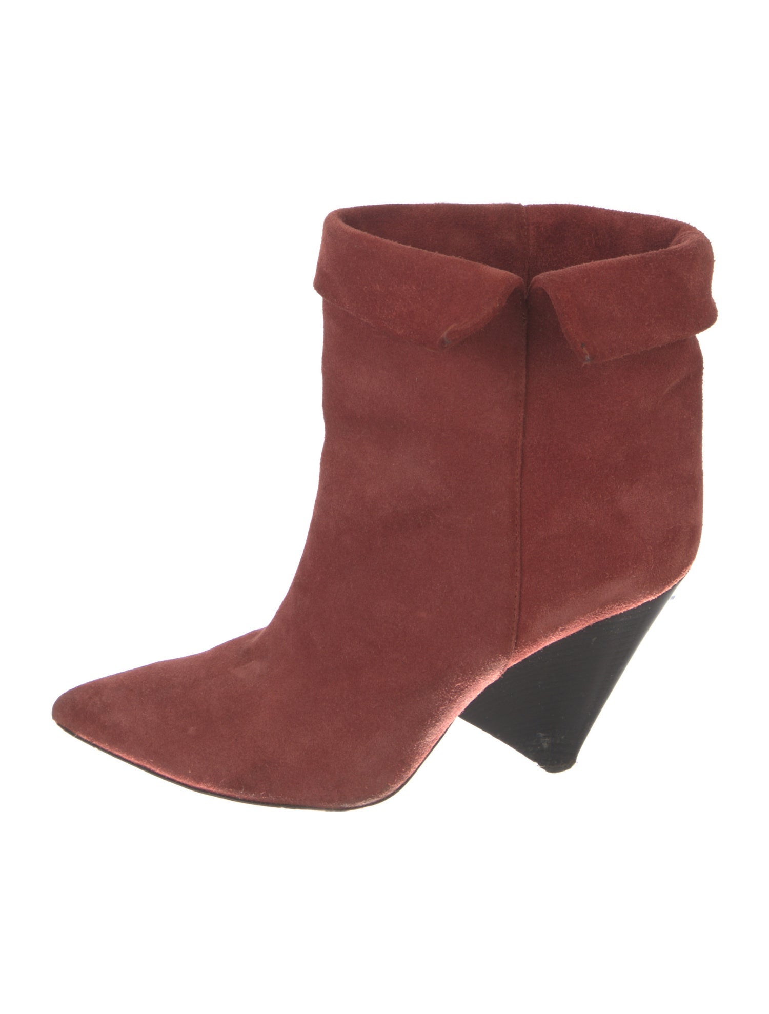 Isabel Marant Suede Colorblock Pattern Boots