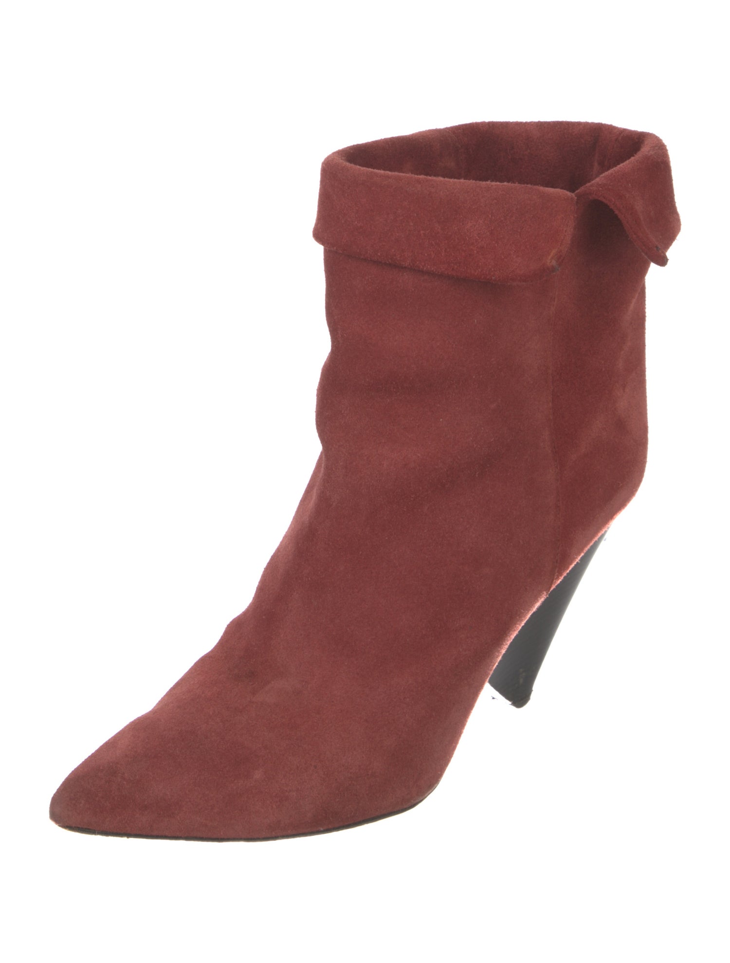 Isabel Marant Suede Colorblock Pattern Boots