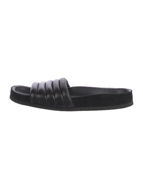 Isabel Marant Quilted Pattern Leather Slides