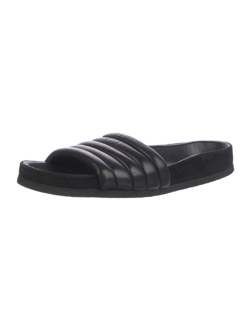 Isabel Marant Quilted Pattern Leather Slides