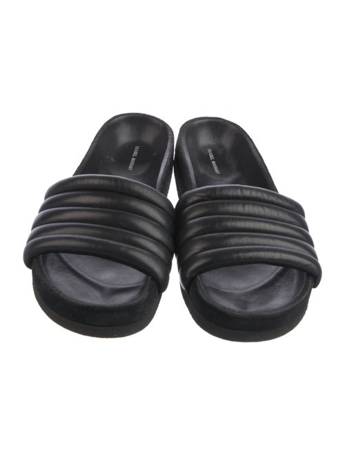 Isabel Marant Quilted Pattern Leather Slides