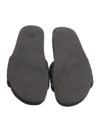 Isabel Marant Quilted Pattern Leather Slides