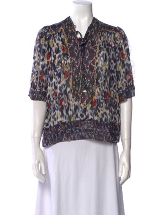 Isabel Marant Silk Printed Blouse