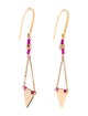 Isabel Marant Rocio Beaded Triangle Drop Earrings