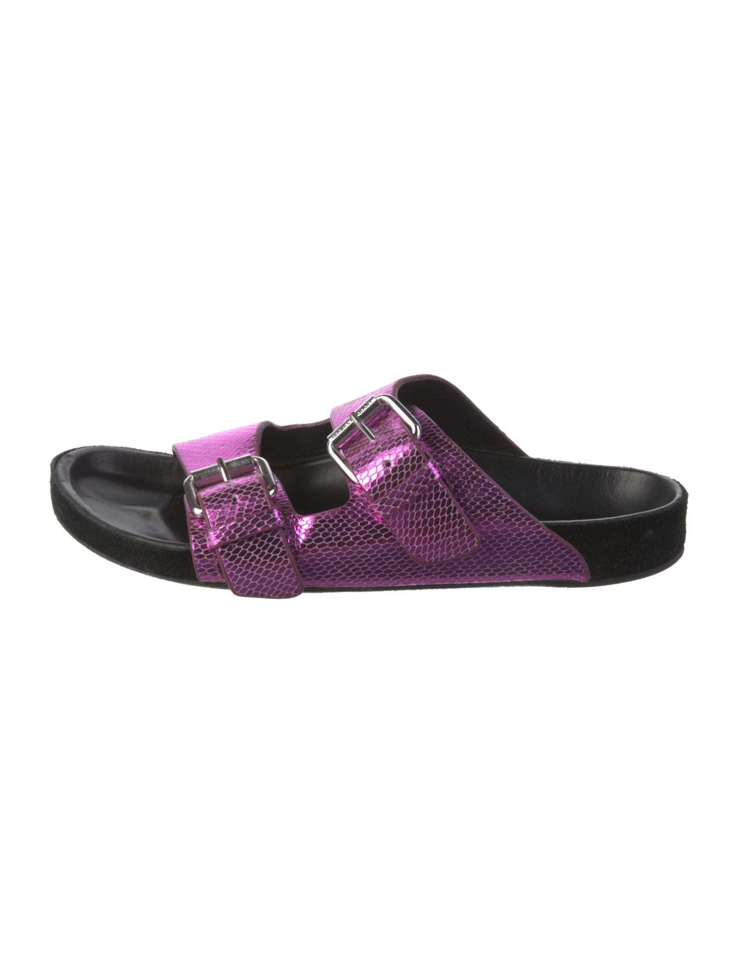 Isabel Marant Leather Printed Slides